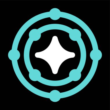 Yıldız simgesinin vektör illüstrasyonu