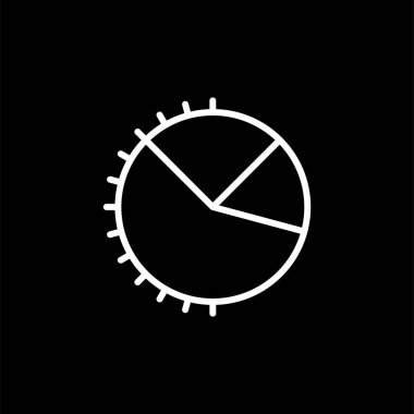 İstatistik web simgesi, basit vektör illüstrasyon istatistikleri