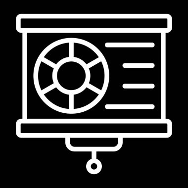 Veri Görselleştirme simgesi, vektör illüstrasyonu 