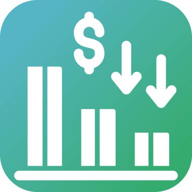 Mali işler. Web simgesi basit tasarım