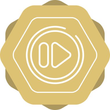 Hızlı ileri düğme vektör illüstrasyonu