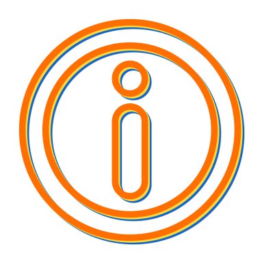 Bilgi. Web simgesi basit illüstrasyon 