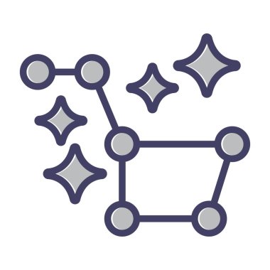 Yıldız simgesinin vektör illüstrasyonu