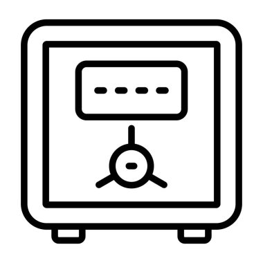 Güvenli vektör web simgesi illüstrasyonu