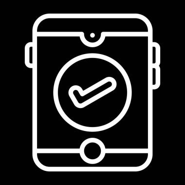  İşaretli simge tasarım vektörlü akıllı telefon