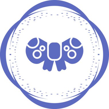 kurdeleli yay simgesi, web illüstrasyonu