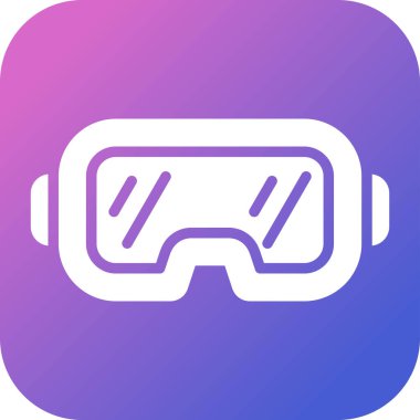 Oyun kulaklığı. Web simgesi basit illüstrasyon