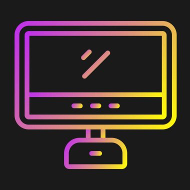 masaüstü web simgesi vektör çizimi