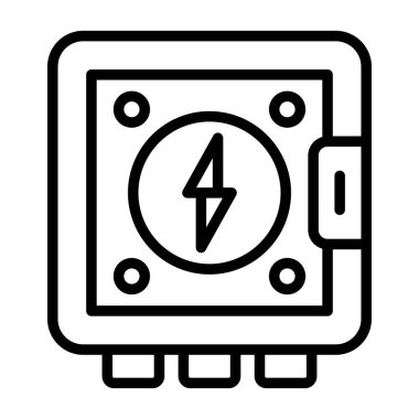 Elektrik Panelinin vektör illüstrasyonu