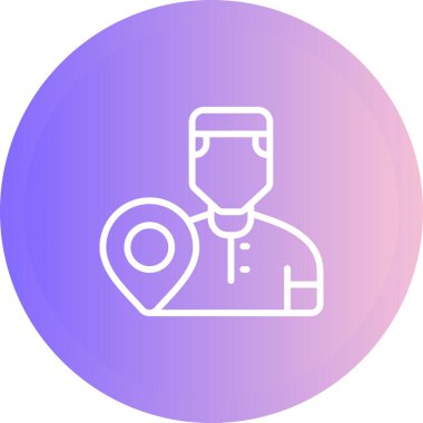 user icon, vector illustration simple design