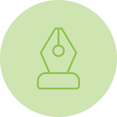 Siyah Nib. Web simgesi basit illüstrasyon