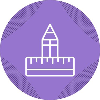 Kırtasiye simgesi, basit vektör illüstrasyonu 