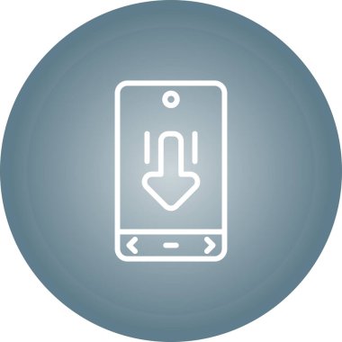 Cep telefonunda Swip Aşağı ok işareti 