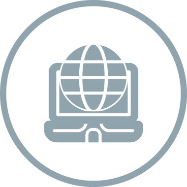 Dünya simgesinin vektör illüstrasyonu 