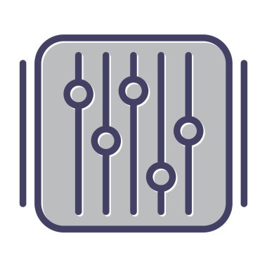 Kaydırma simgesi, beyaz arkaplanda izole edilmiş web simgesi 