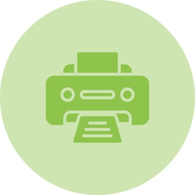 Office yazıcı simgesini, vektör çizim