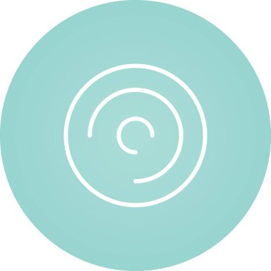 Çember olun. Web simgesi basit tasarım