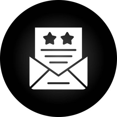 Bir harf simgesinin vektör illüstrasyonu 