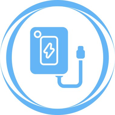 Power Bank vektör illüstrasyonunun simgesi