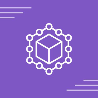 Tedarik zinciri yönetim web simgesi vektör illüstrasyonuName