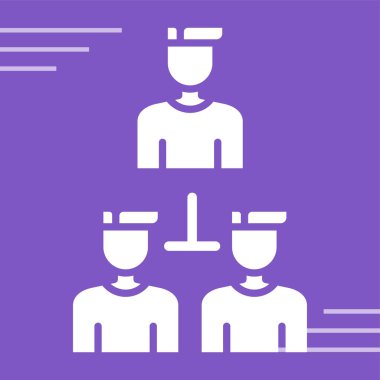 organizasyon web simgesi vektör illüstrasyonu