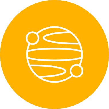 Gezegen simge vektör çizim 