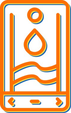 Akıllı telefon simgesinin vektör illüstrasyonu 