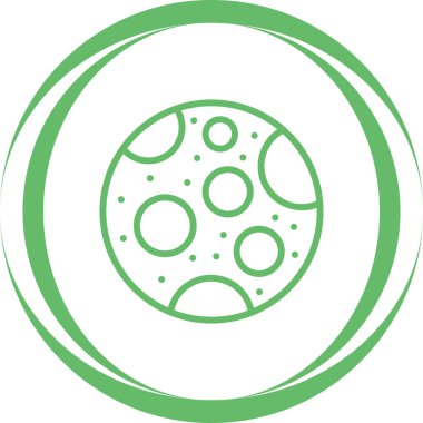 Ay ağ simgesinin vektör illüstrasyonu