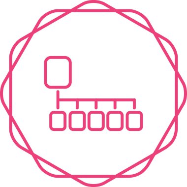 Kart Sıralama Web simgesi vektör çizimi