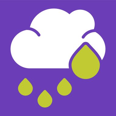 Bulut. Web simgesi basit illüstrasyon 