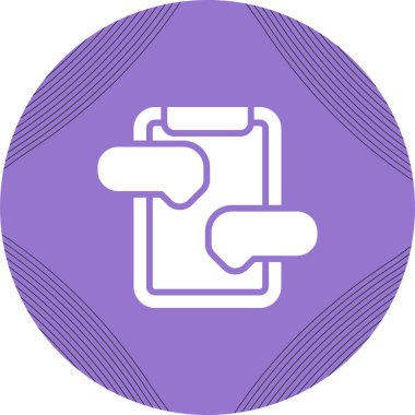 Mesaj Hizmeti Web simgesi vektör illüstrasyonu