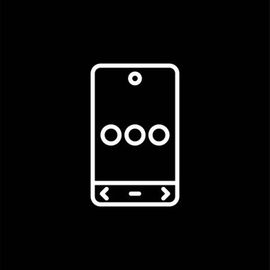 Cep telefonu simgesinin vektör illüstrasyonu