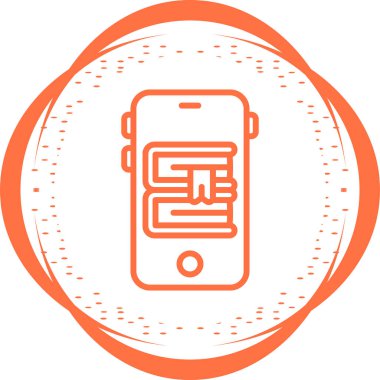 akıllı telefon simgesi, vektör illüstrasyonu basit tasarım