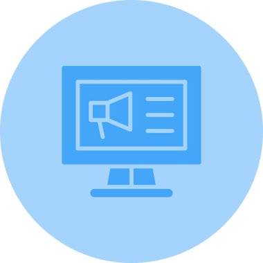 Pazarlama. Web simgesi basit tasarım