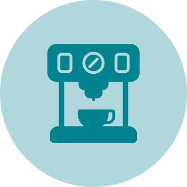 Kahve Yapıcı web simgesi vektör illüstrasyonu 
