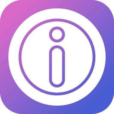 Bilgi. Web simgesi basit illüstrasyon 