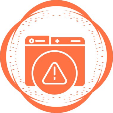 Dikkat Satır Simgesi, Hata Vektörü İşareti Beyaz Arkaplanda izole edildi  