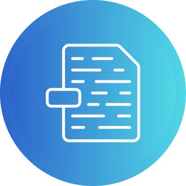 Dosya simgesinin vektör illüstrasyonu 