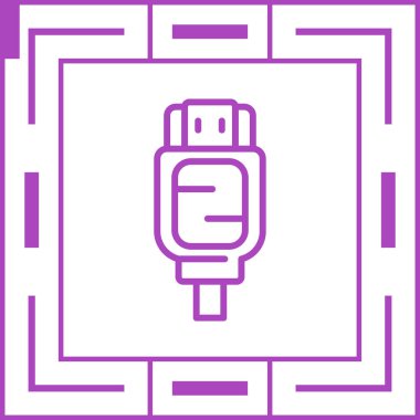 hdmi simgesi, web tasarımı için resimleme