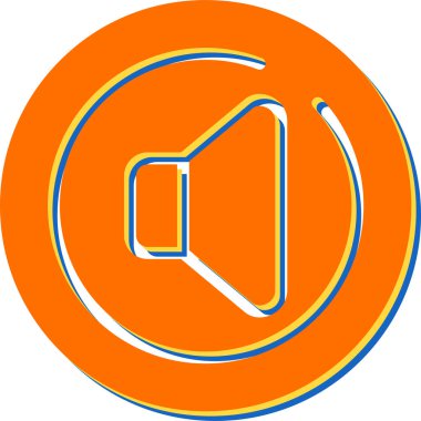 Spike Circle simgesi, vektör illüstrasyonu 