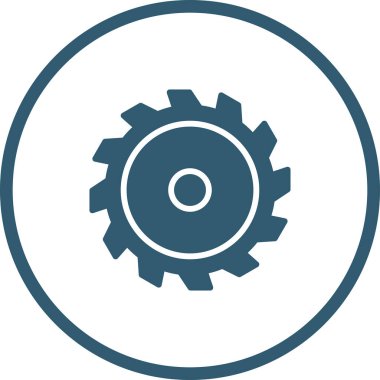 Vektör illüstrasyonu, testereli ağ simgesi