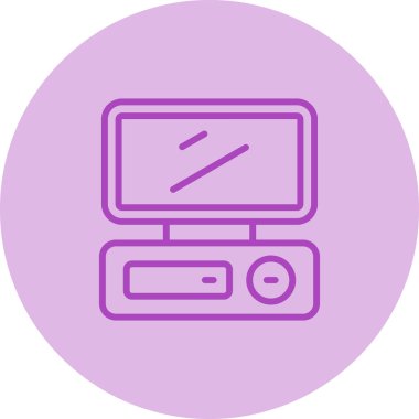 masaüstü web simgesi vektör çizimi