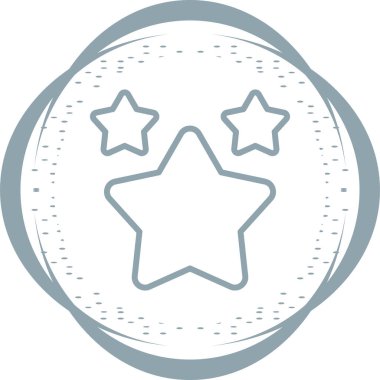 Yıldız simgesinin vektör illüstrasyonu