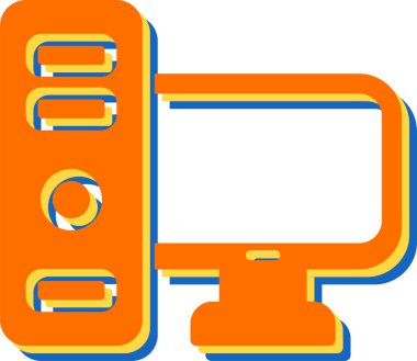 Bilgisayar web simge vektör çizim