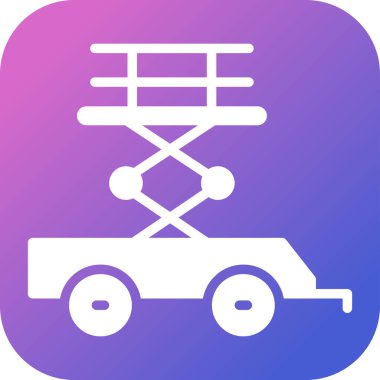 Makas Kaldırma simgesi vektör illüstrasyonu    