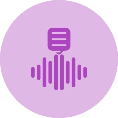 Dijital Ses Kayıt Ağı simgesi, basit vektör illüstrasyonu