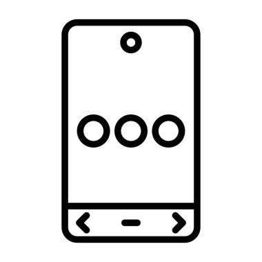 Cep telefonu simgesinin vektör illüstrasyonu