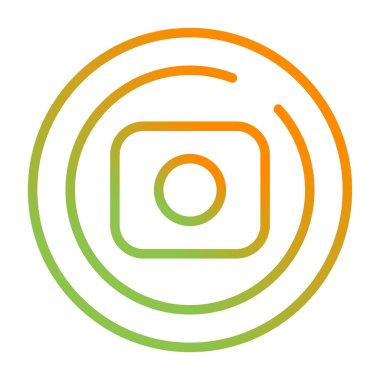 Kayıt Çemberi Simgesi, vektör illüstrasyonu 