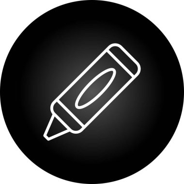 Crayon web simgesinin vektör illüstrasyonu