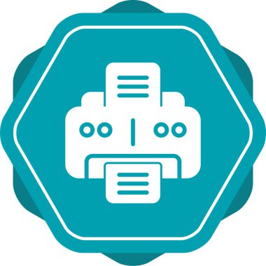 Office yazıcı simgesini, vektör çizim